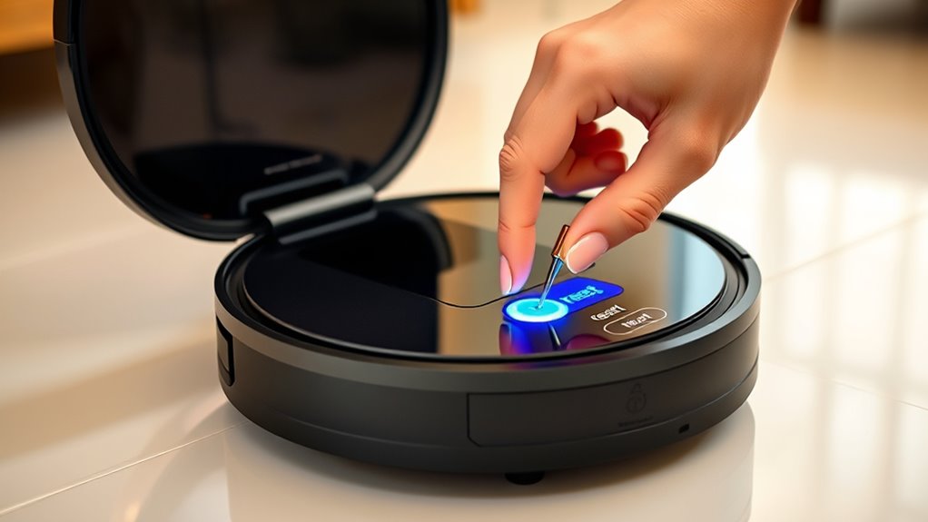 access reset through manual or app