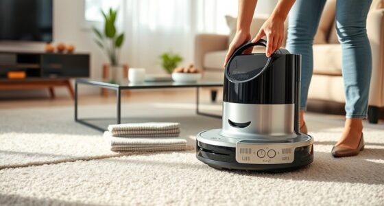 clear clutter before vacuuming