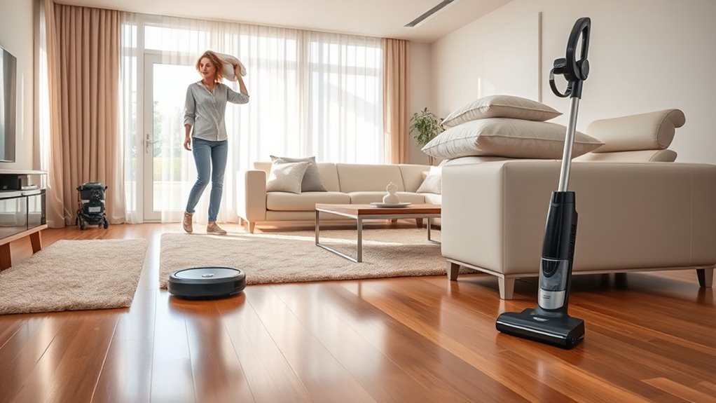 clear floors and cords