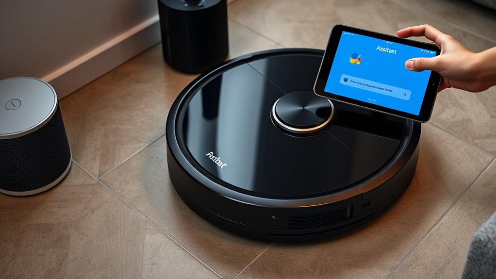connect vacuum with google assistant
