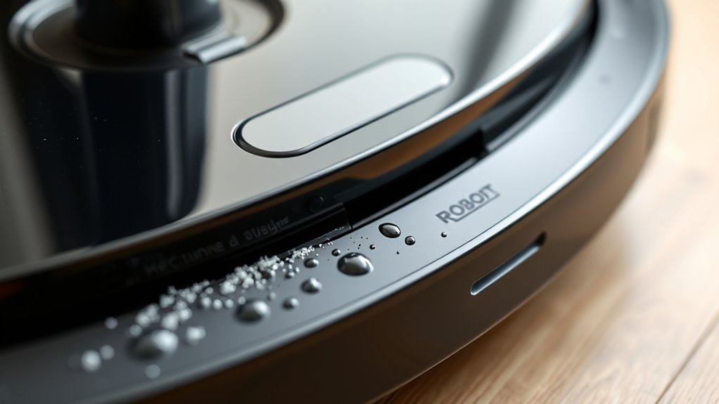 inspect for moisture residue