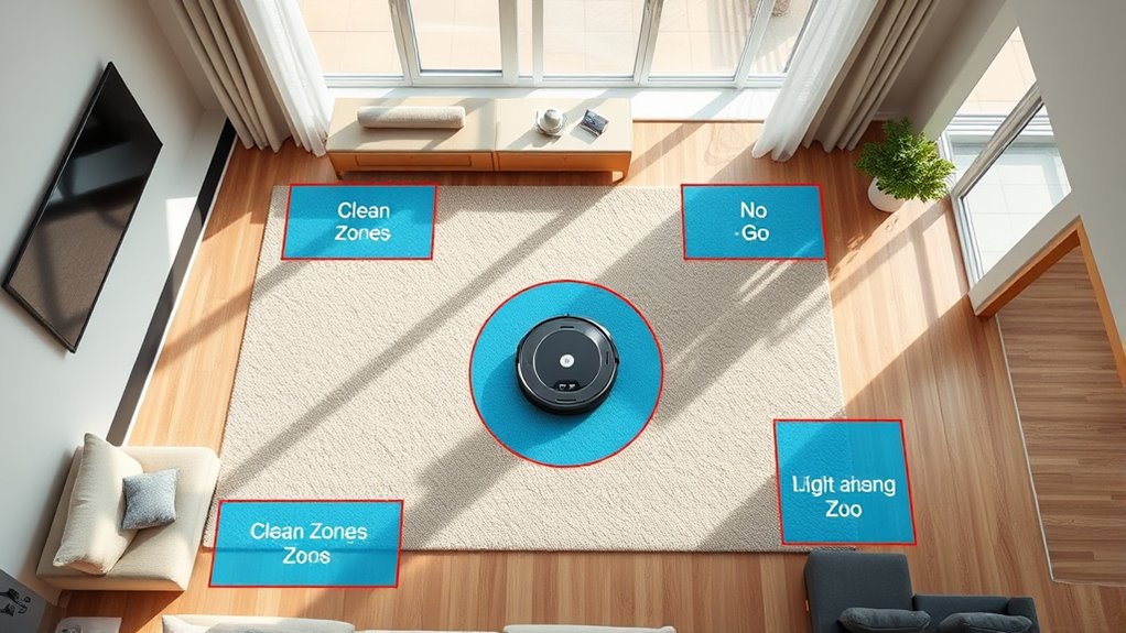 prioritize zones for cleaning