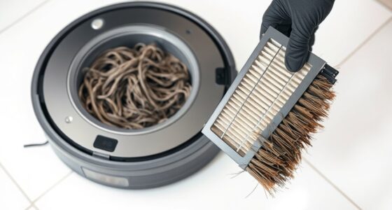 replace filters and brushes regularly
