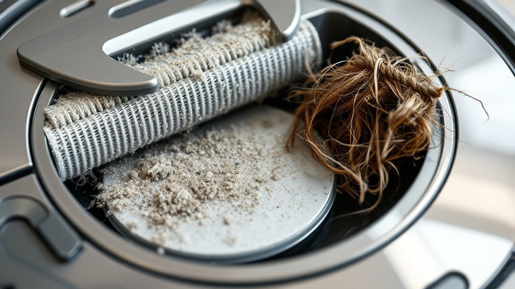 replace filters and brushes regularly