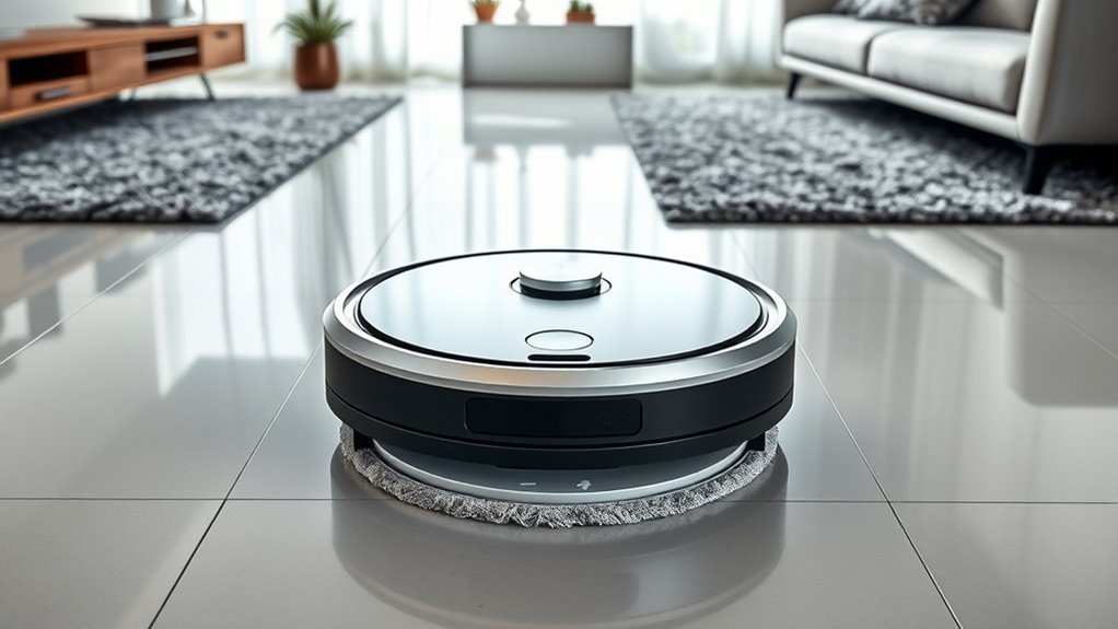 robot mop vac combo efficiency