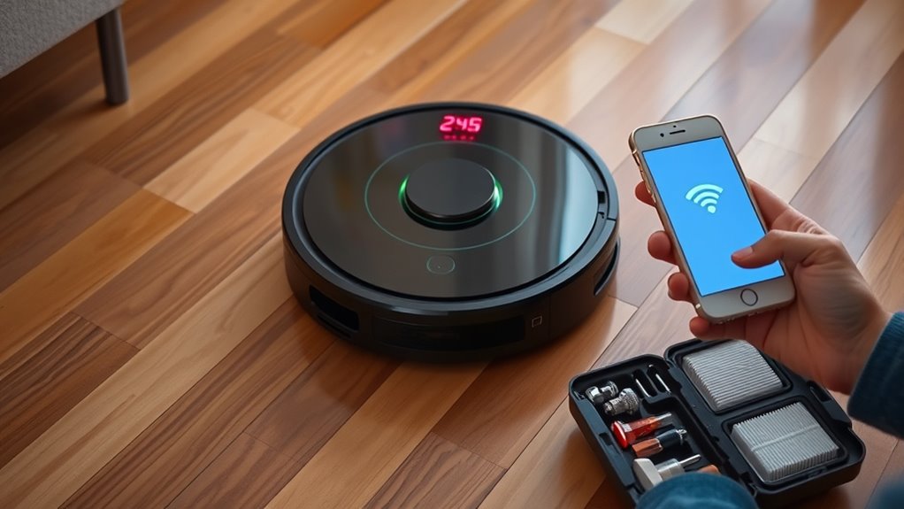 robot vacuum error solutions