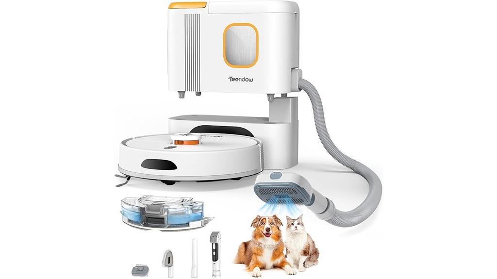 robot vacuum with self emptying