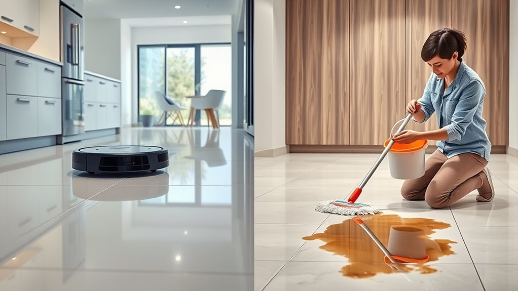 robotic cleaners save time