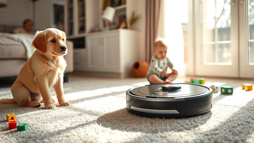 safe cleaning around children