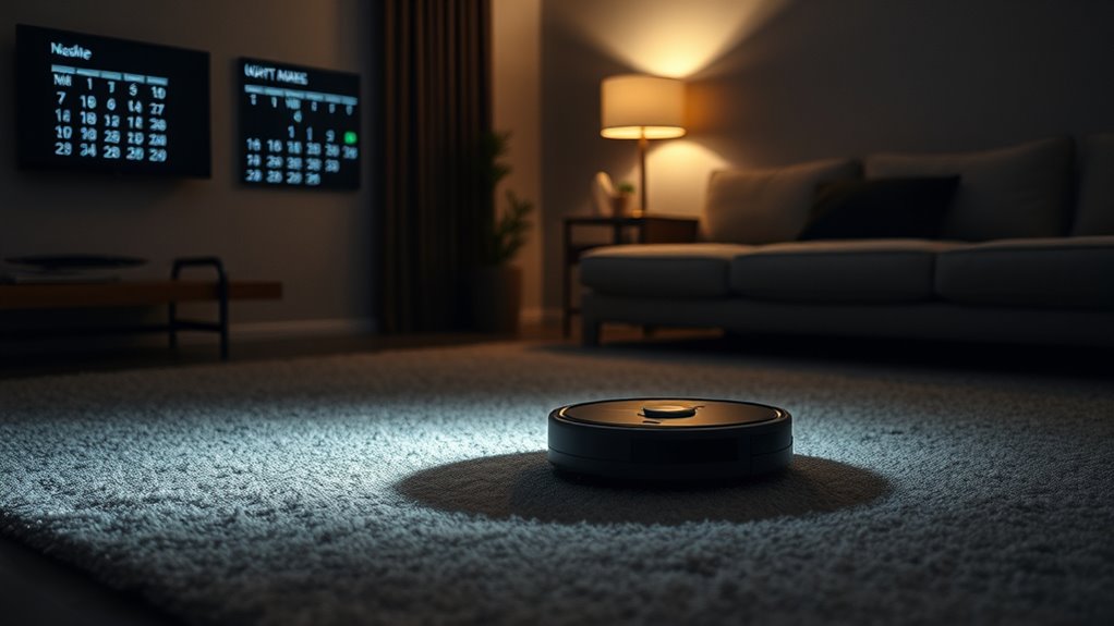 schedule cleaning during quiet hours