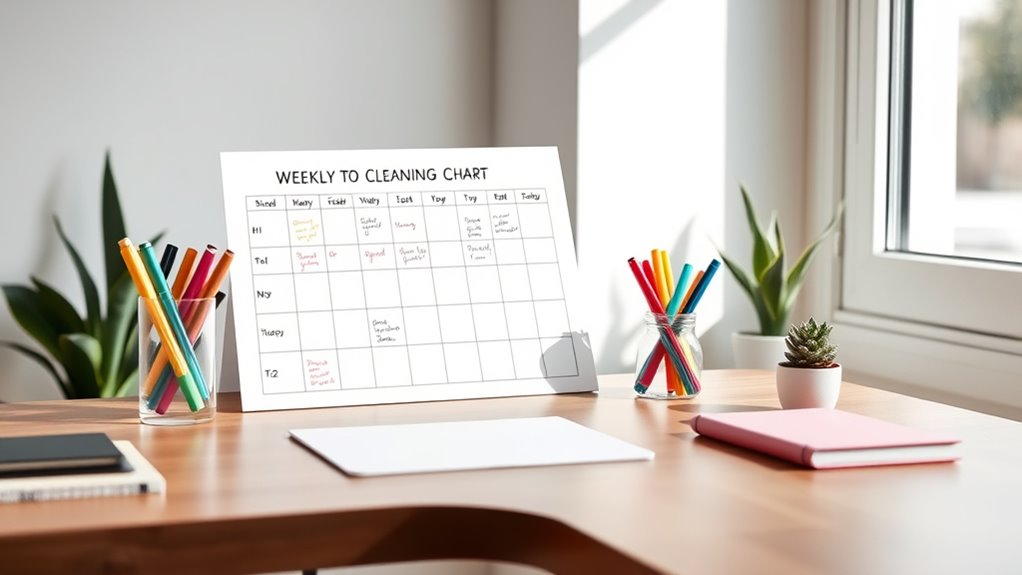 schedule regular cleaning tasks