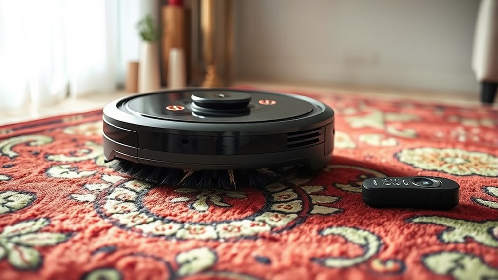 sensor calibration improves rug cleaning