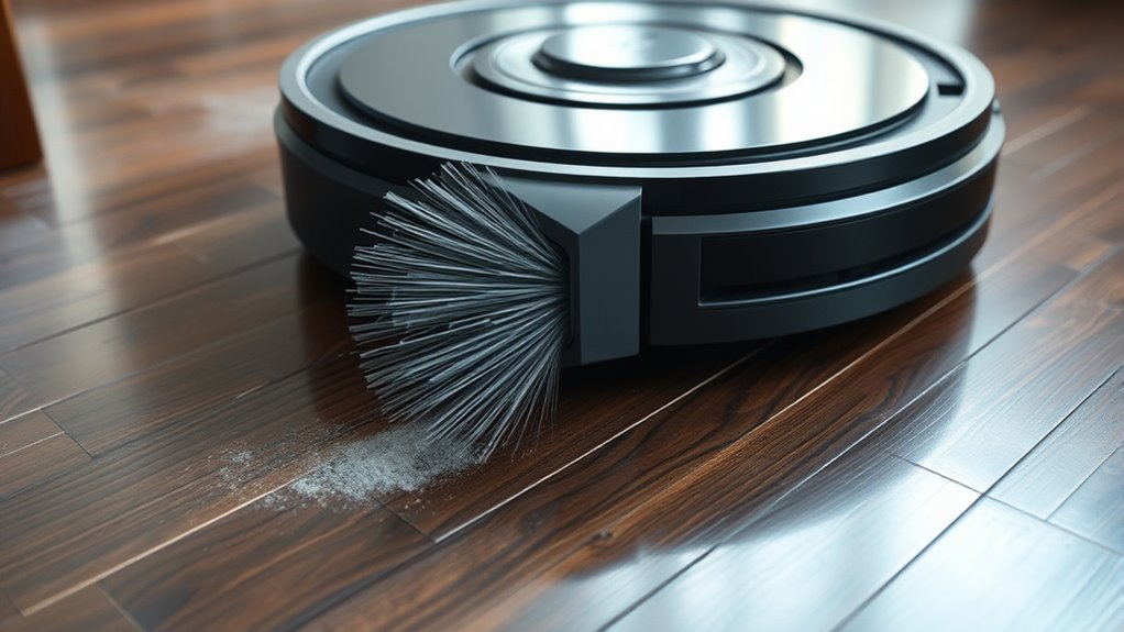 side brushes enhance cleaning efficiency