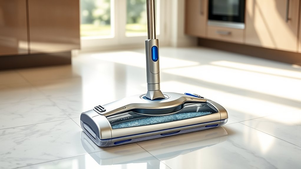 tile floor mop vac features