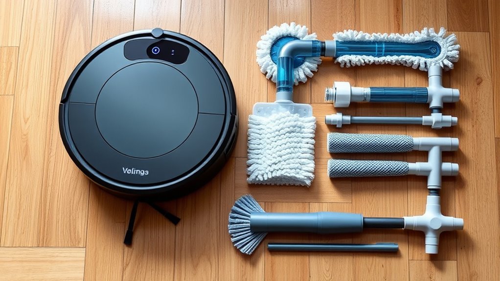 versatile vacuum mopping tool