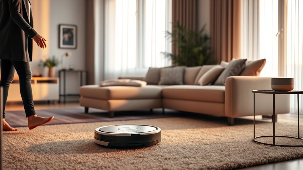 voice controlled vacuum operation