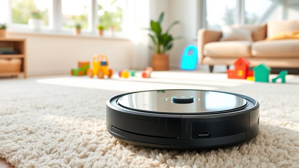 child lock robot vacuums