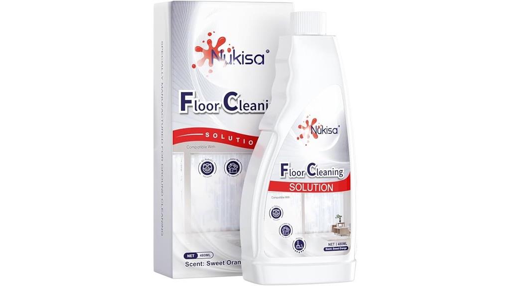 orange floor cleaning solution