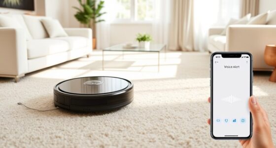 robot vacuums with voice alerts