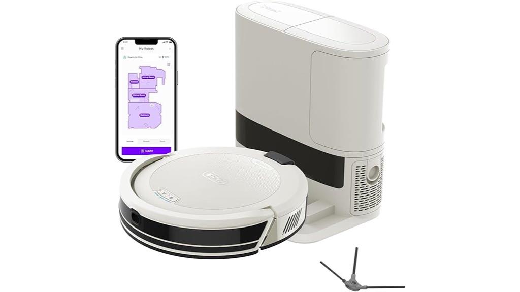 robotic vacuum with self empty