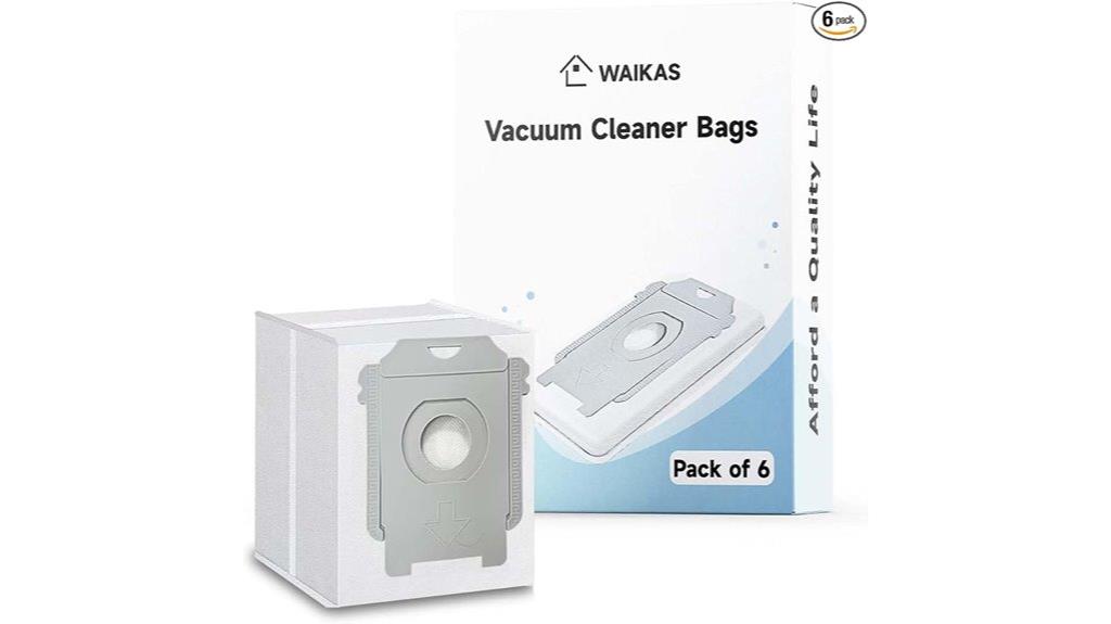 six vacuum bags pack