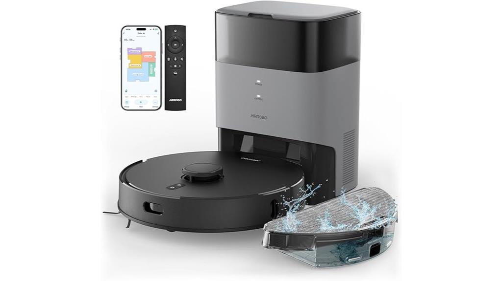smart vacuum with auto empty