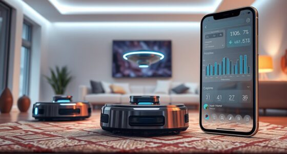 smartphone enabled robot vacuums