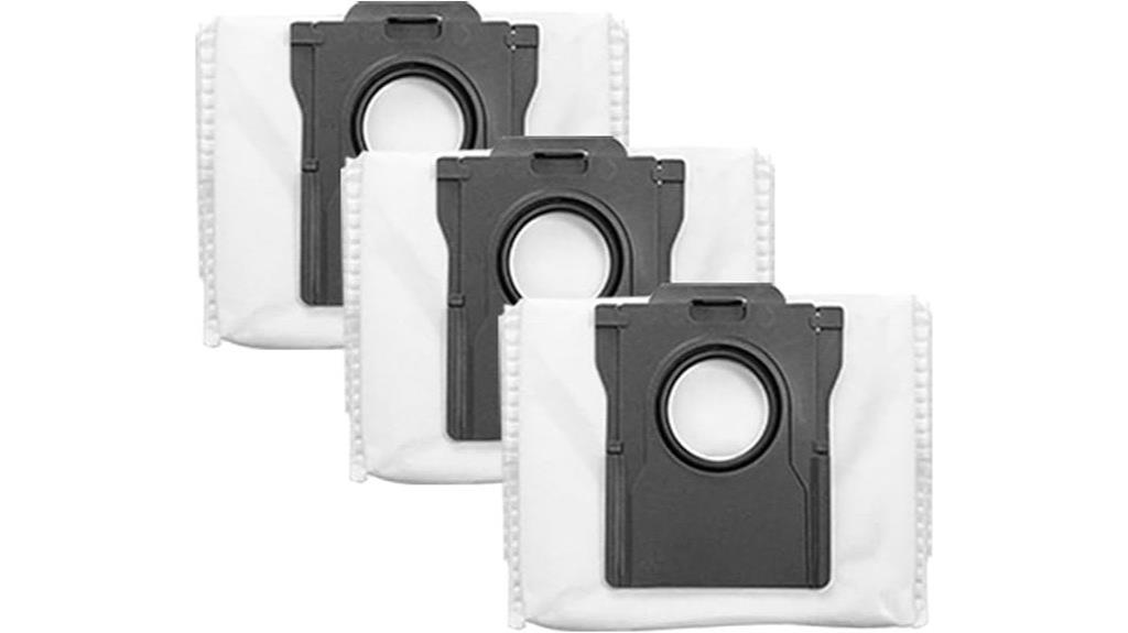 three dust bag pack