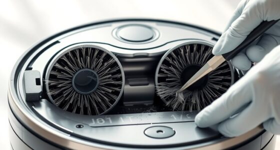 clean side and main brushes