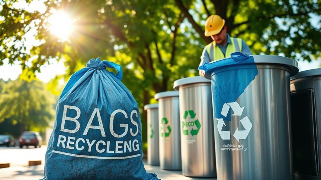 recycle empty dock bags