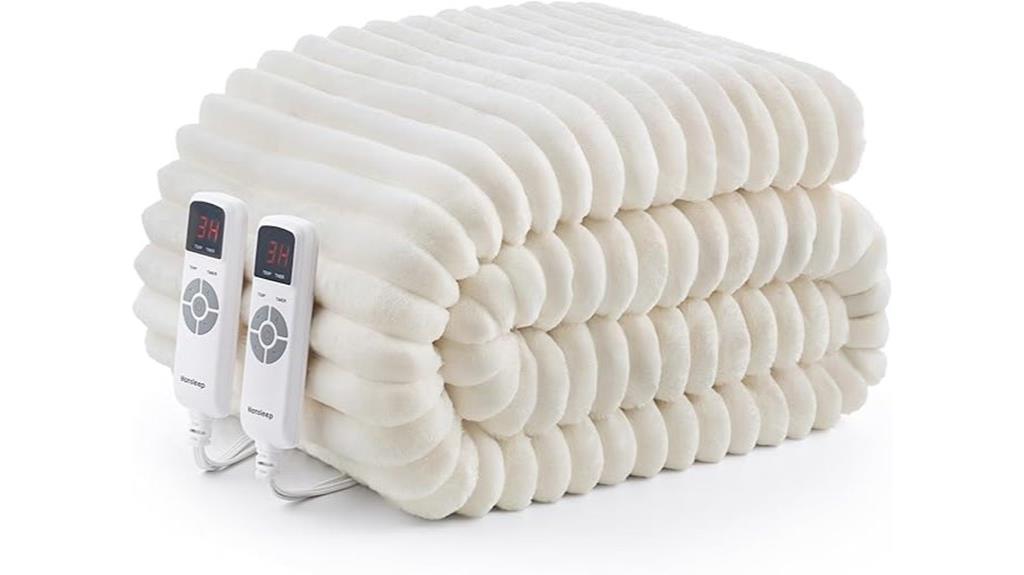 dual control heated blanket
