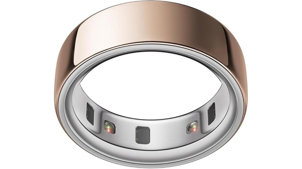 oura rose gold size8