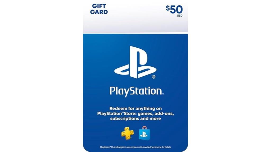 physical 50 playstation gift