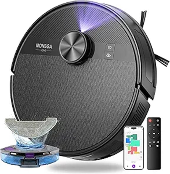 MONSGA Robot Vacuum & Mop Combo with App Control