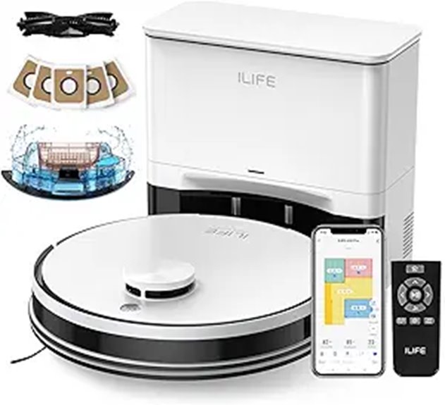 ILIFE A30 Pro Robot Vacuum & Mop with Self-Empty
