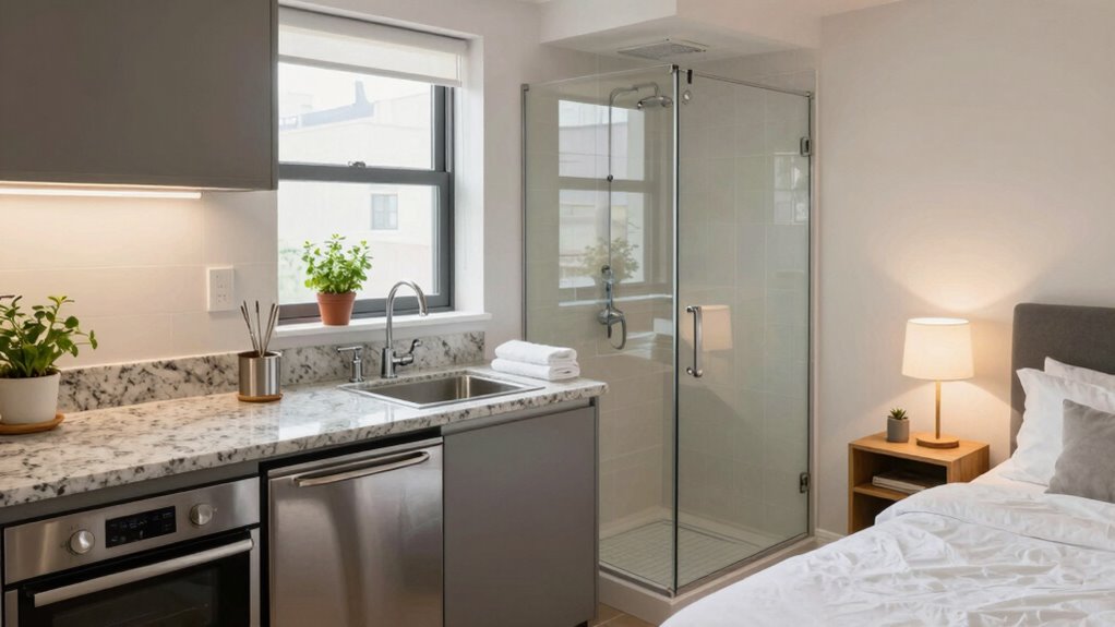 arrange essential room furnishings