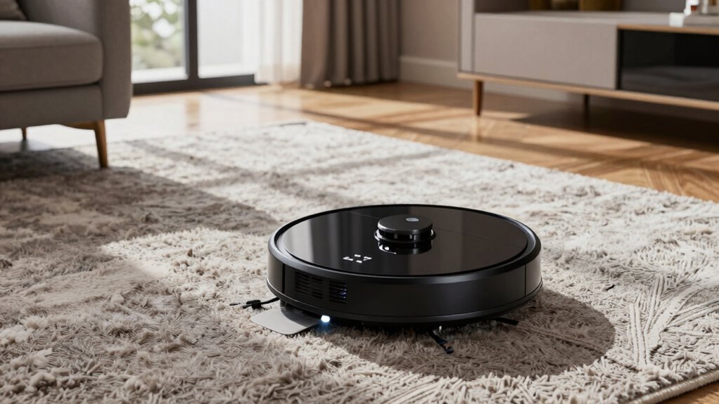 carpet detection and suction