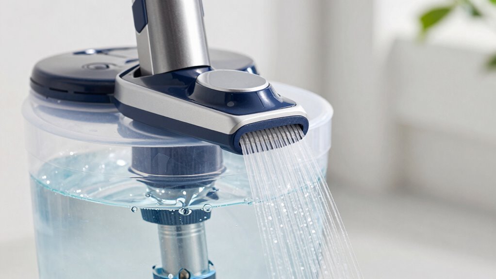 check water reservoir and nozzles