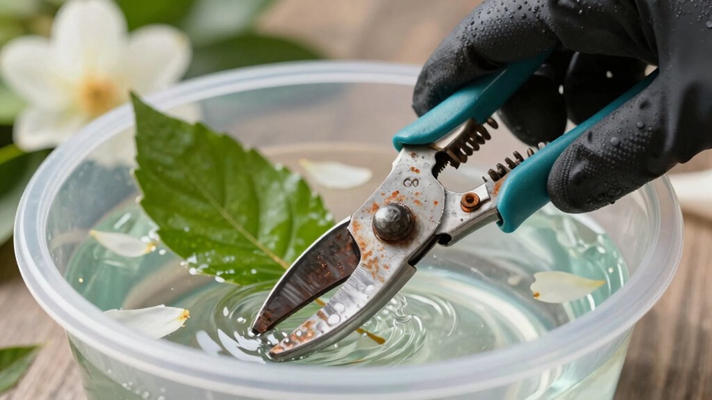 clean disinfect sharpen tools