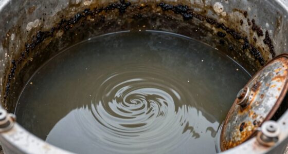 cleaning dirty water tanks