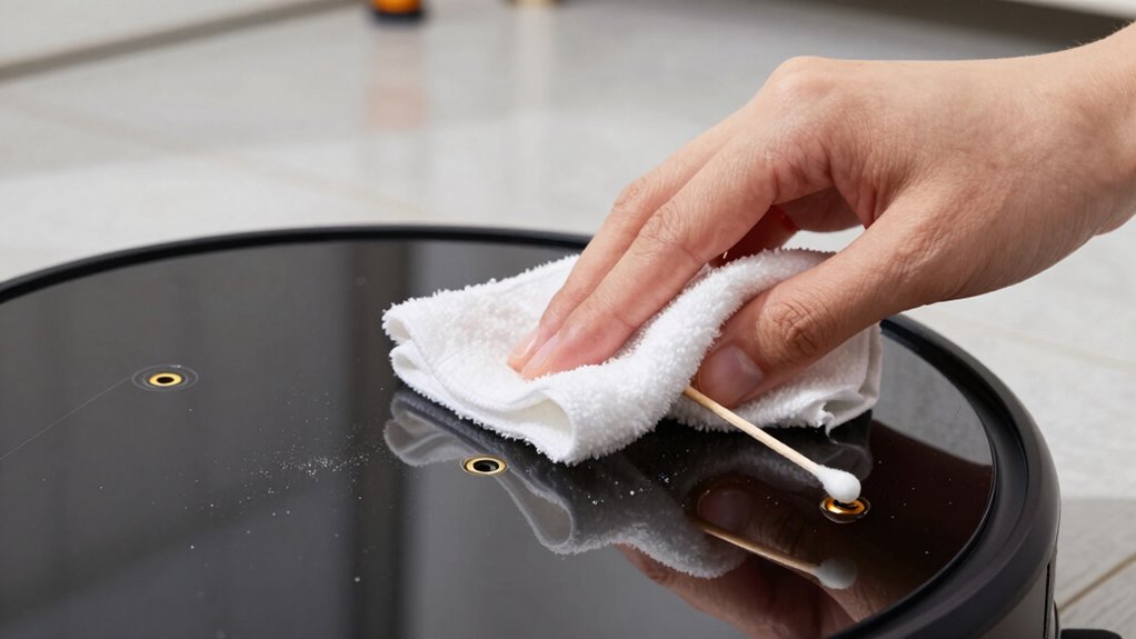 cleaning robot charging contacts