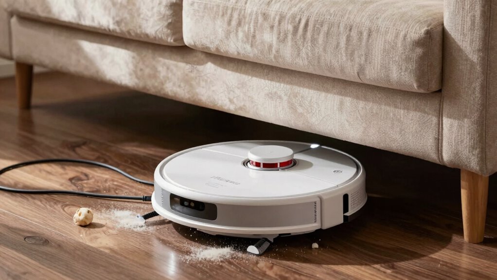 clear debris reposition furniture