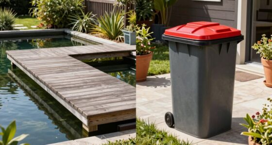 comparing dock and dustbin