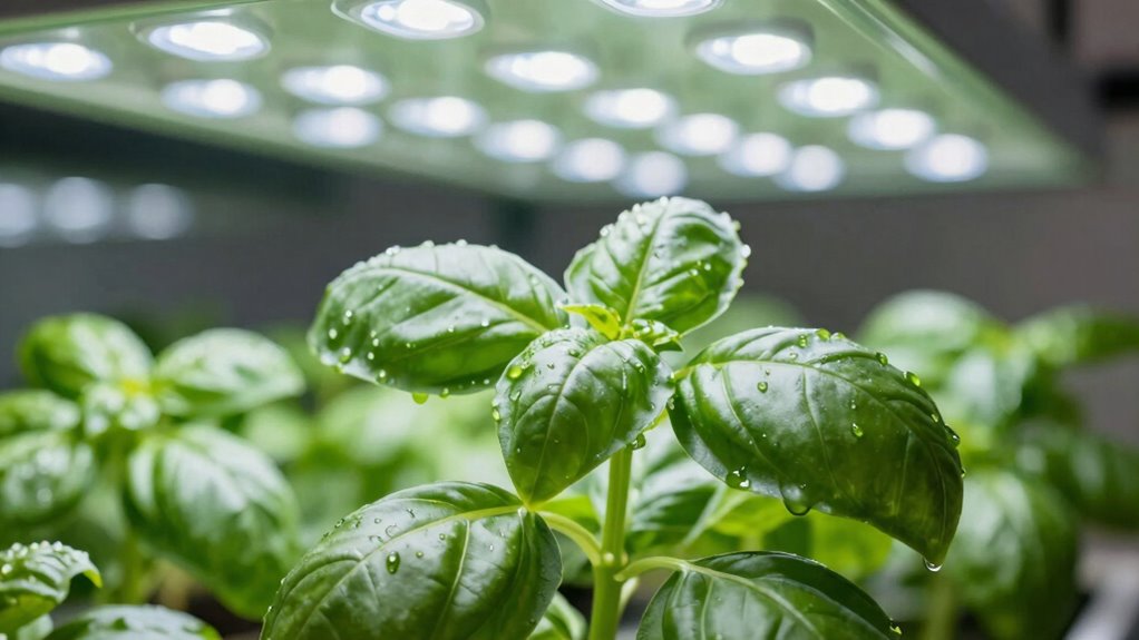 consistent light for basil