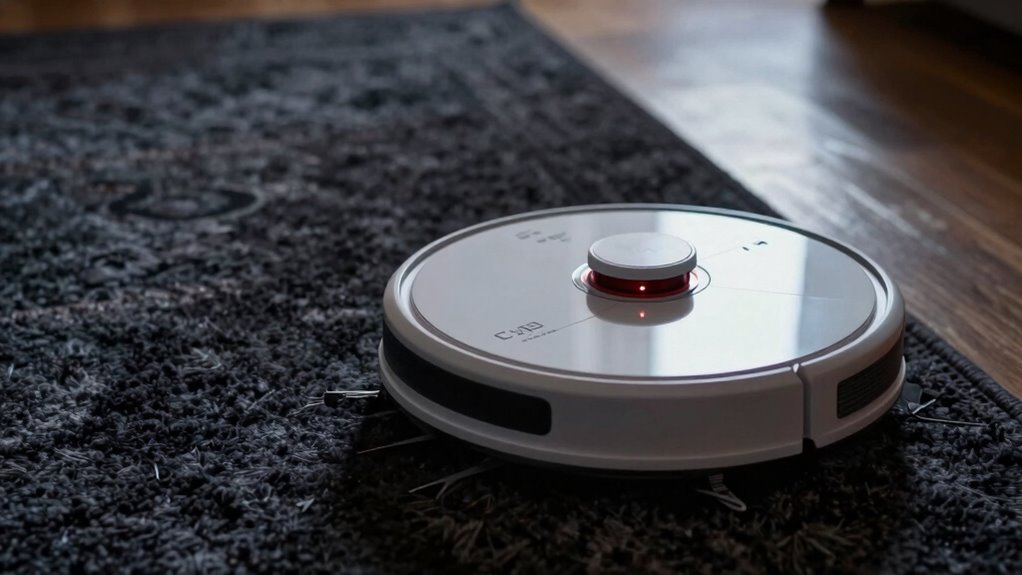 dark rug sensor interference