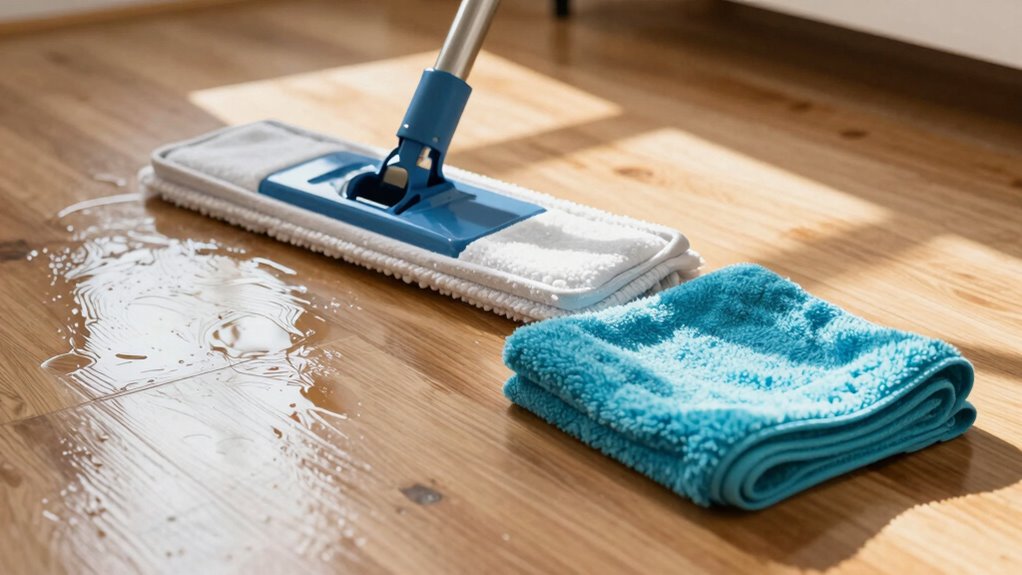 drying enhances floor shine