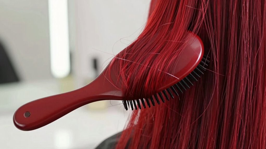 gentle detangling with flexible brushes