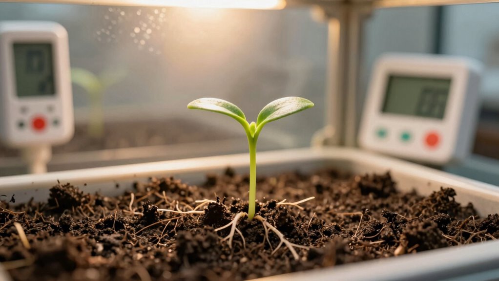 gradually increase seed temperature