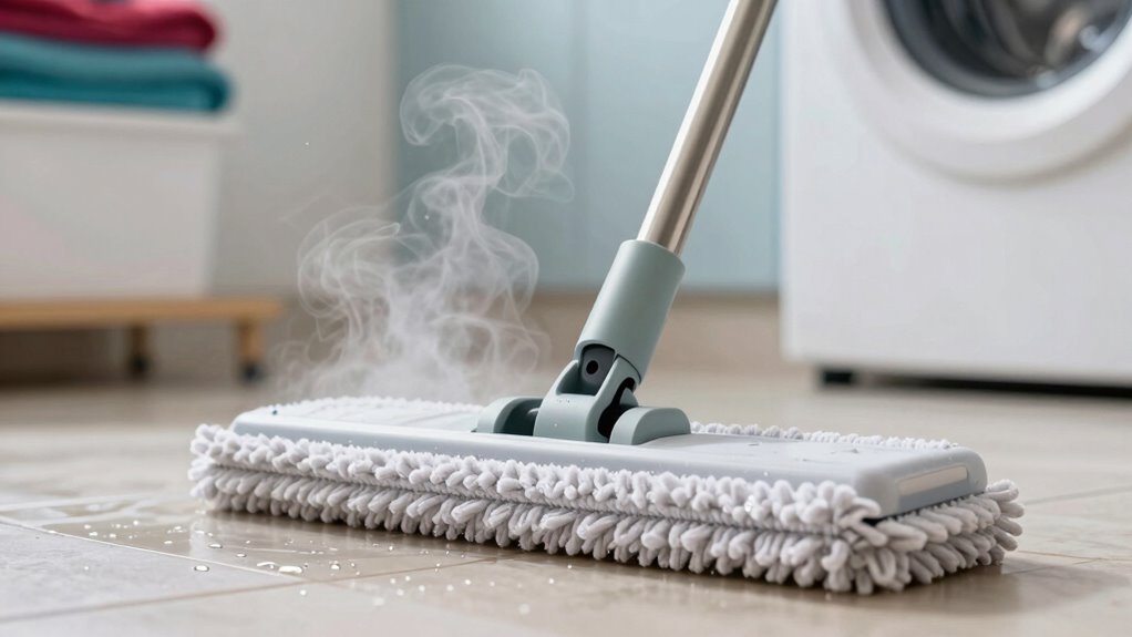 heat dry mop regularly