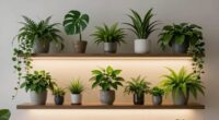 indoor plant shelf lighting